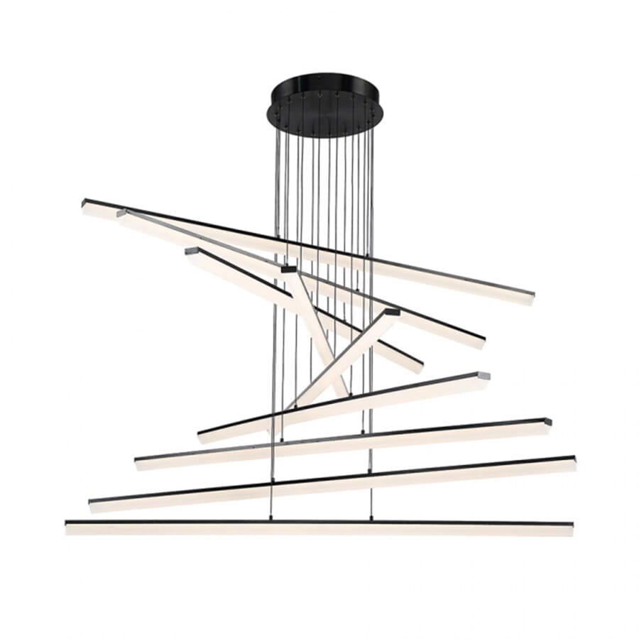 WAC Stack 3000K Pendant Light in Black - PD-29809-BK