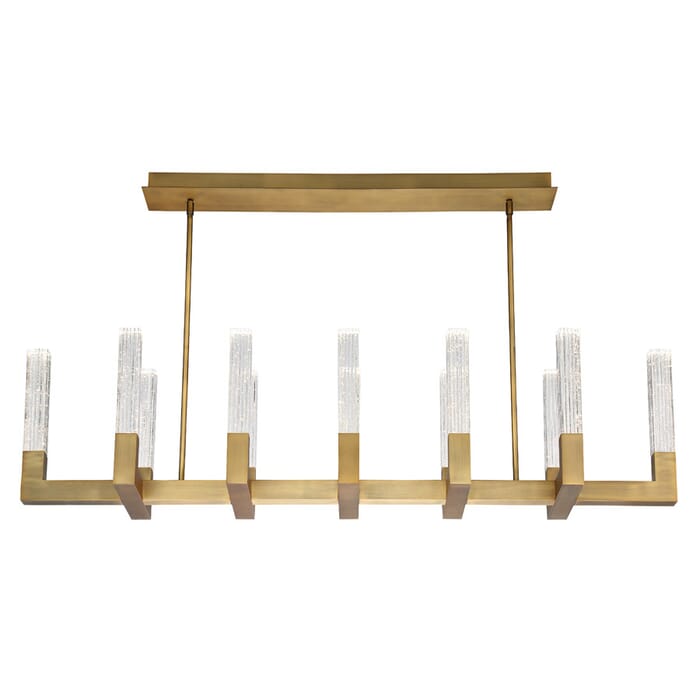 Modern Forms Cinema 12-Light 54" Pendant Light in Aged Brass Modern Forms Cinema 12-Light 54" Pendant Light in Aged Brass