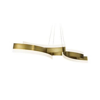 Modern Forms Arcs Pendant Light in Aged Brass