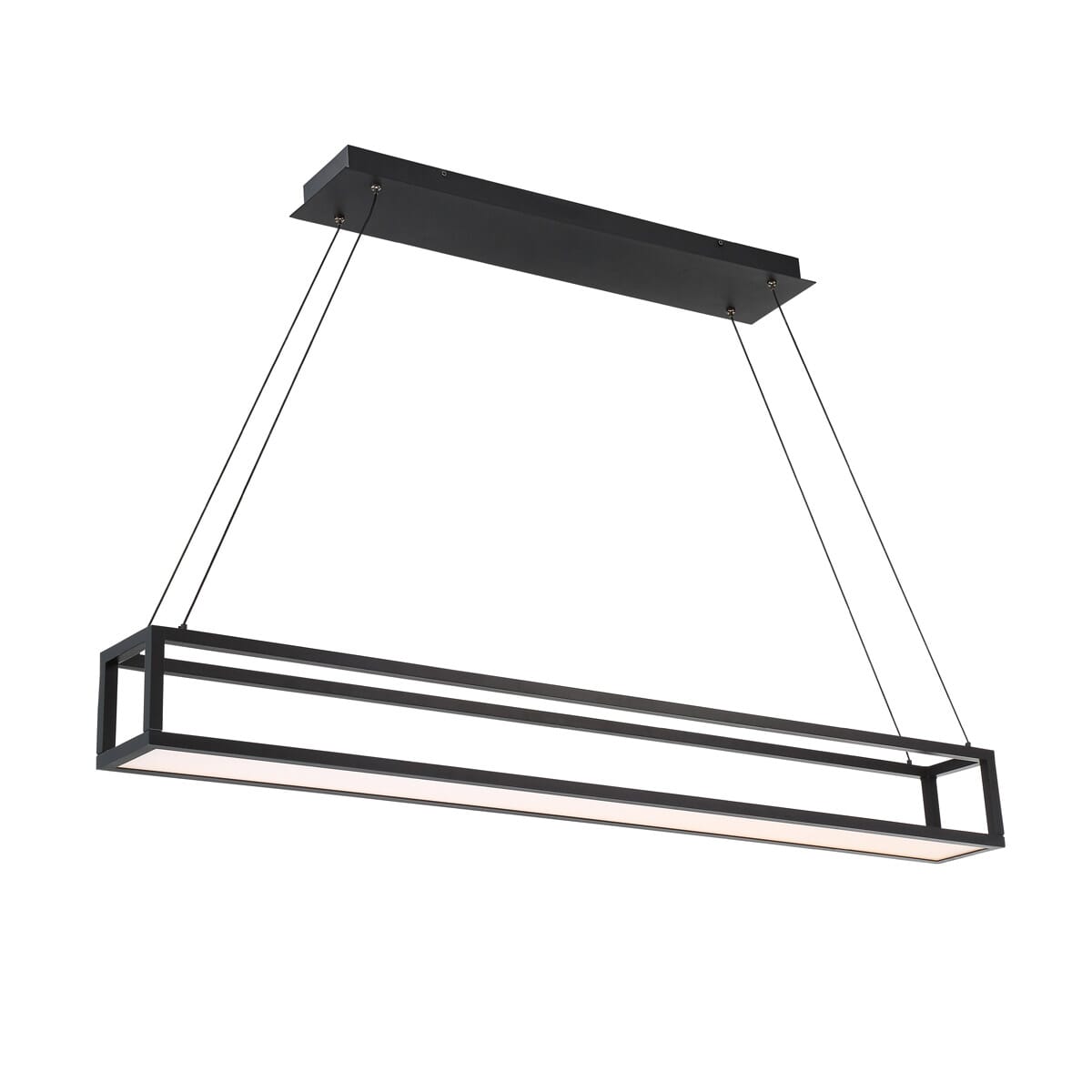 WAC Trick Box 3000K Pendant Light in Black - PD-31947-BK