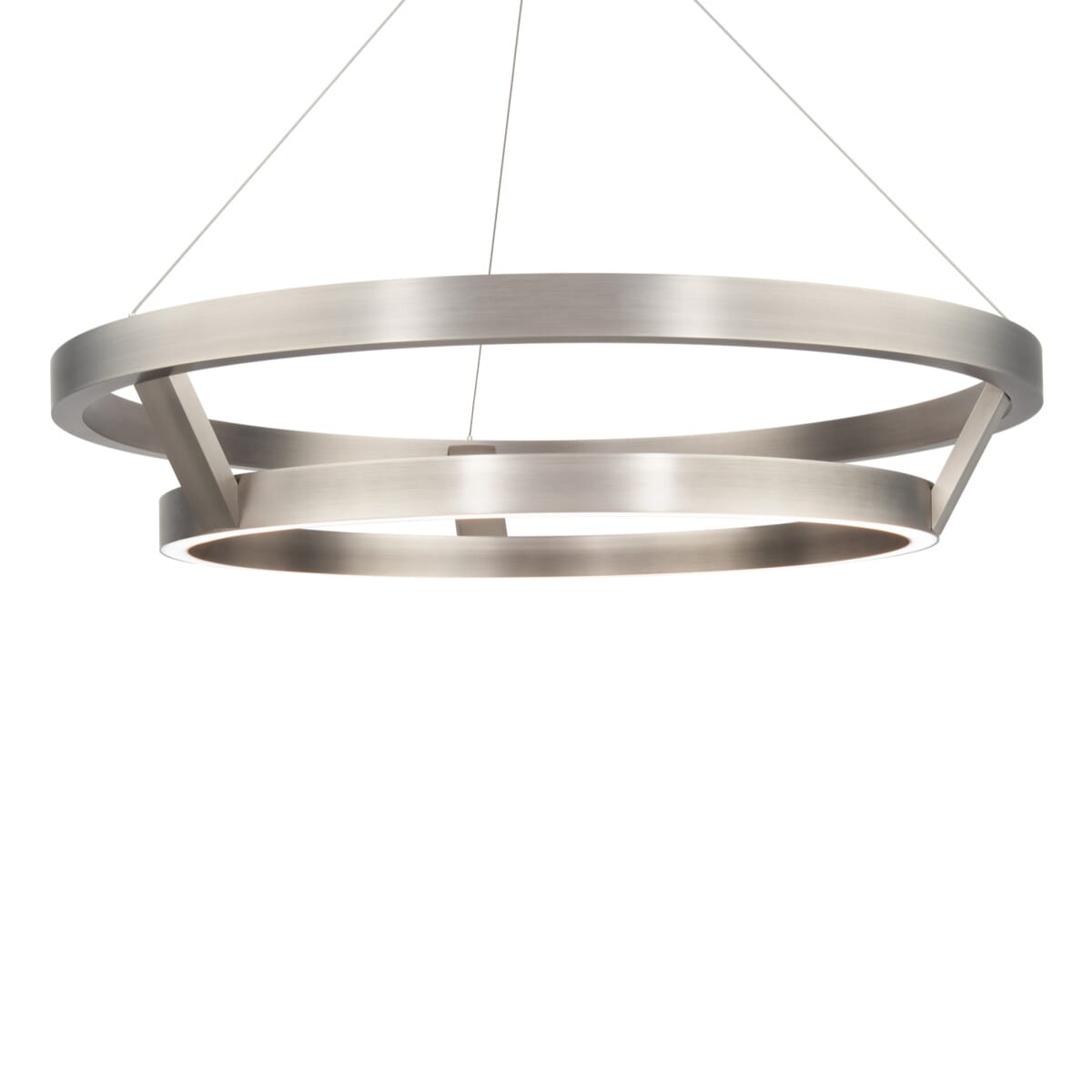 Brushed Nickel LED Chandelier from the Imperial Collection