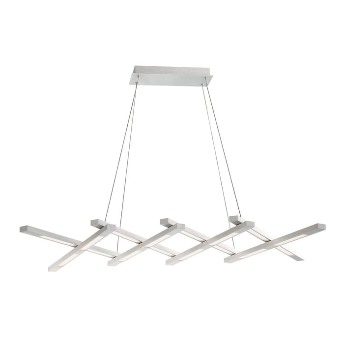 Modern Forms Scissors 17" Contemporary Chandelier in Brushed Aluminum Modern Forms Scissors 17" Contemporary Chandelier in Brushed Aluminum