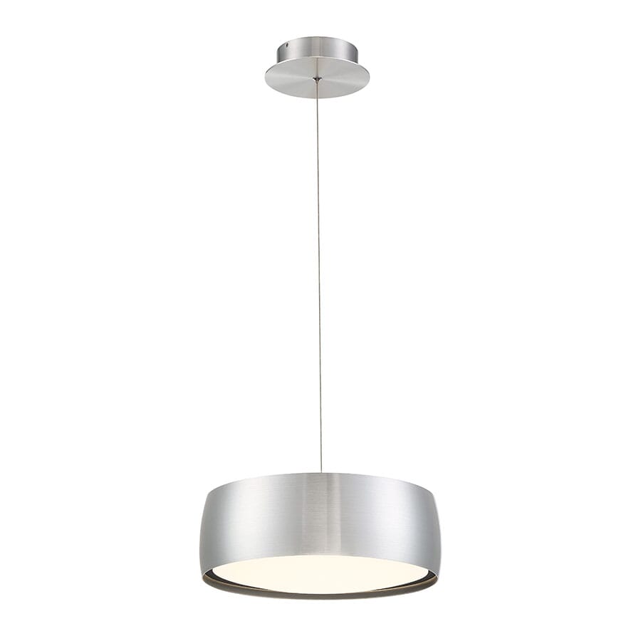 WAC Tic Toc 3000K Pendant Light in Brushed Aluminum - PD-37814-AL