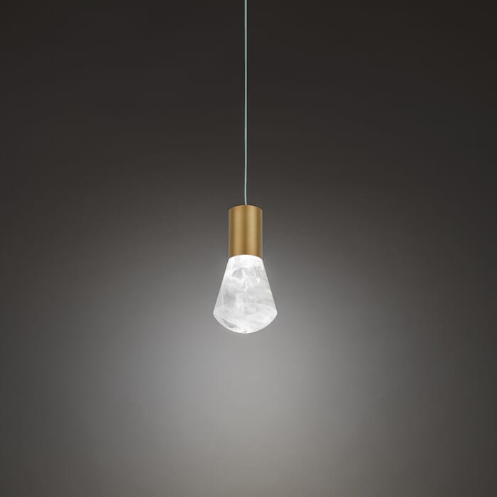 Modern Forms Plum Pendant Light in Aged Brass Modern Forms Plum Pendant Light in Aged Brass
