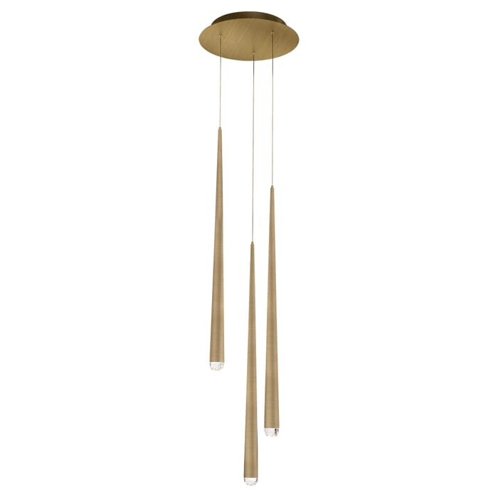 Modern Forms Cascade 9-Light Chandelier in Aged Brass Modern Forms Cascade 9-Light Chandelier in Aged Brass