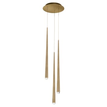 Modern Forms Cascade 9-Light Chandelier in Aged Brass