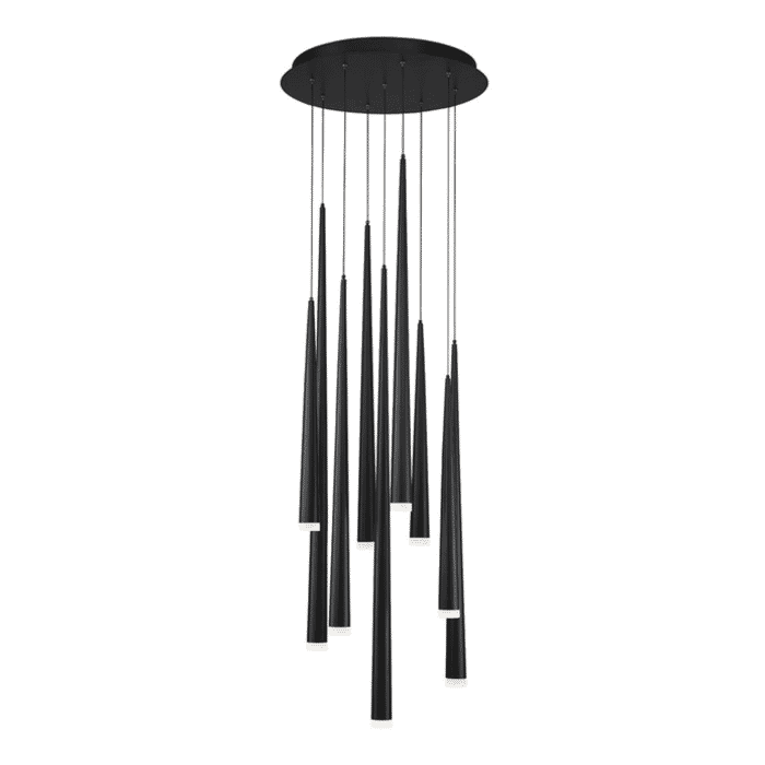 Modern Forms Cascade 9-Light LED Chandelier in Matte Black Modern Forms Cascade 9-Light LED Chandelier in Matte Black