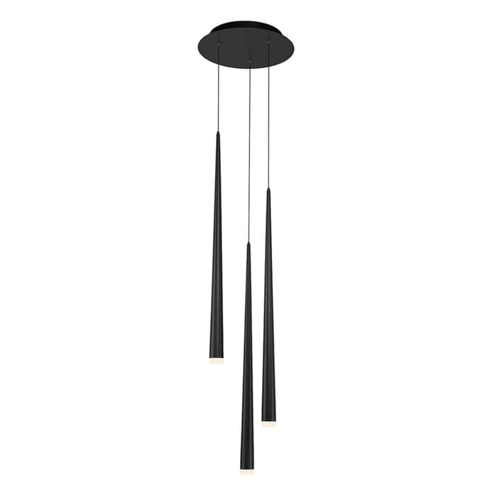Modern Forms Cascade 3-Light 12" in Black Modern Forms Cascade 3-Light 12" in Black