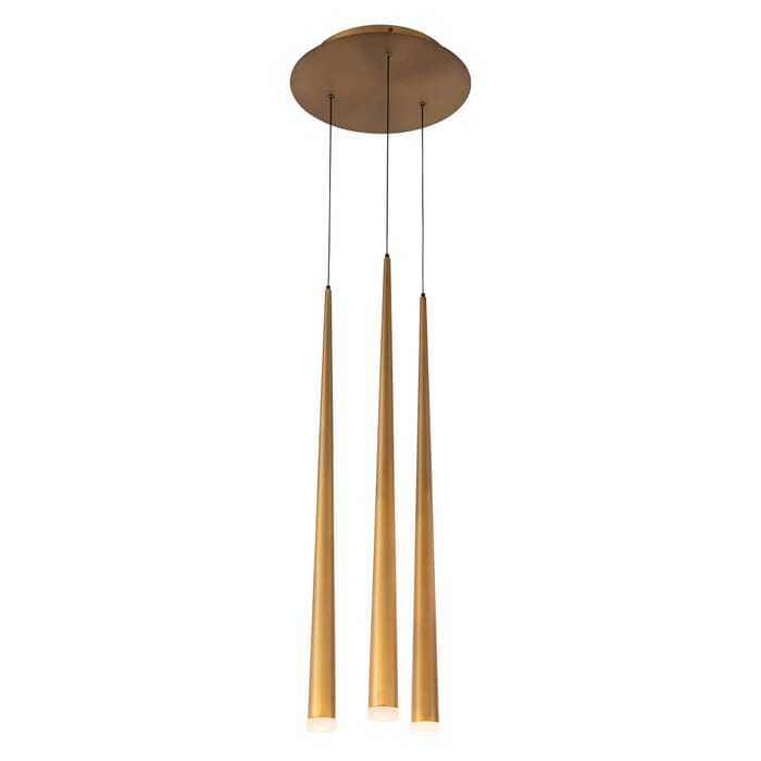 Modern Forms Cascade 21-Light Chandelier in Aged Brass Modern Forms Cascade 21-Light Chandelier in Aged Brass