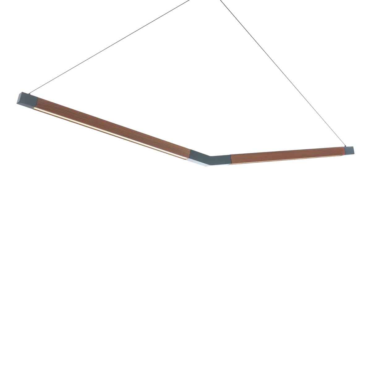 Black Dark Walnut LED Chandelier from the Bough Collection