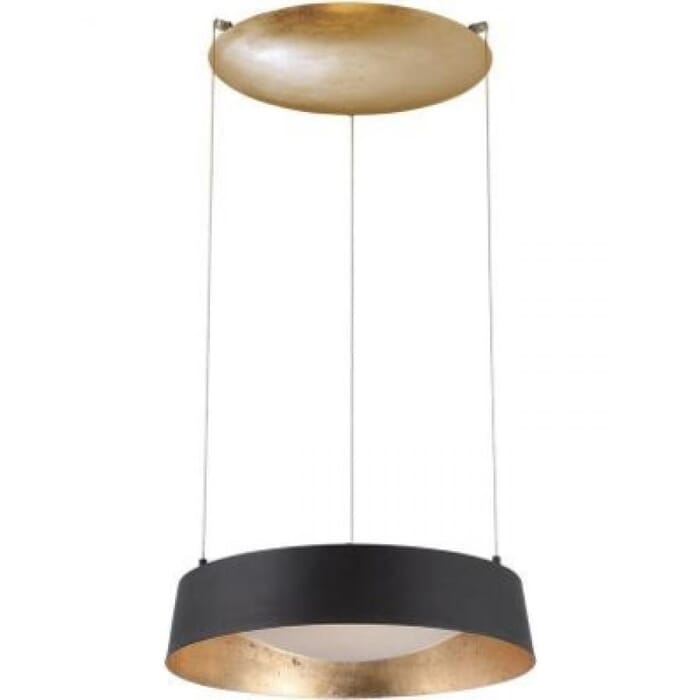 Modern Forms Gilt 1-Light Chandelier in Gold Leaf Modern Forms Gilt 1-Light Chandelier in Gold Leaf