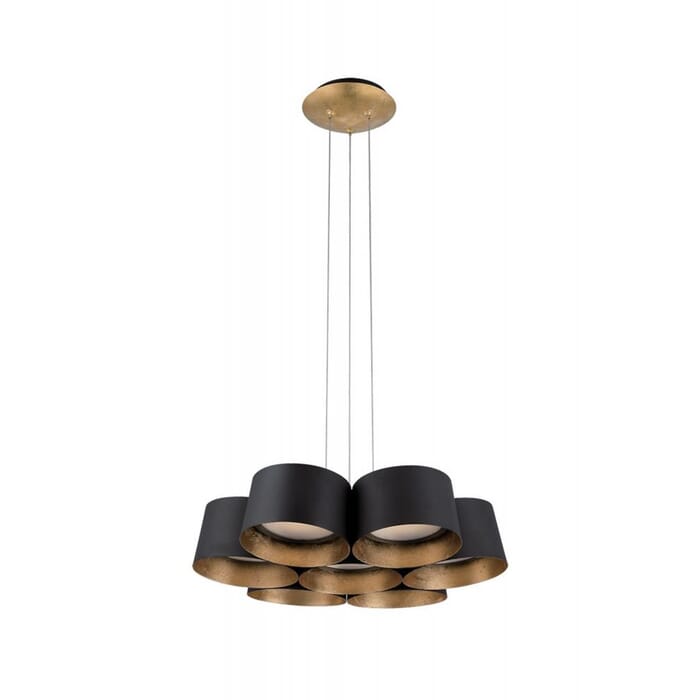 Modern Forms Marimba 7-Light Chandelier in Gold Leaf Modern Forms Marimba 7-Light Chandelier in Gold Leaf