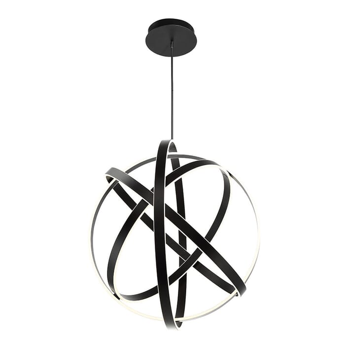 Modern Forms Kinetic 2" Contemporary Chandelier in Black Modern Forms Kinetic 2" Contemporary Chandelier in Black