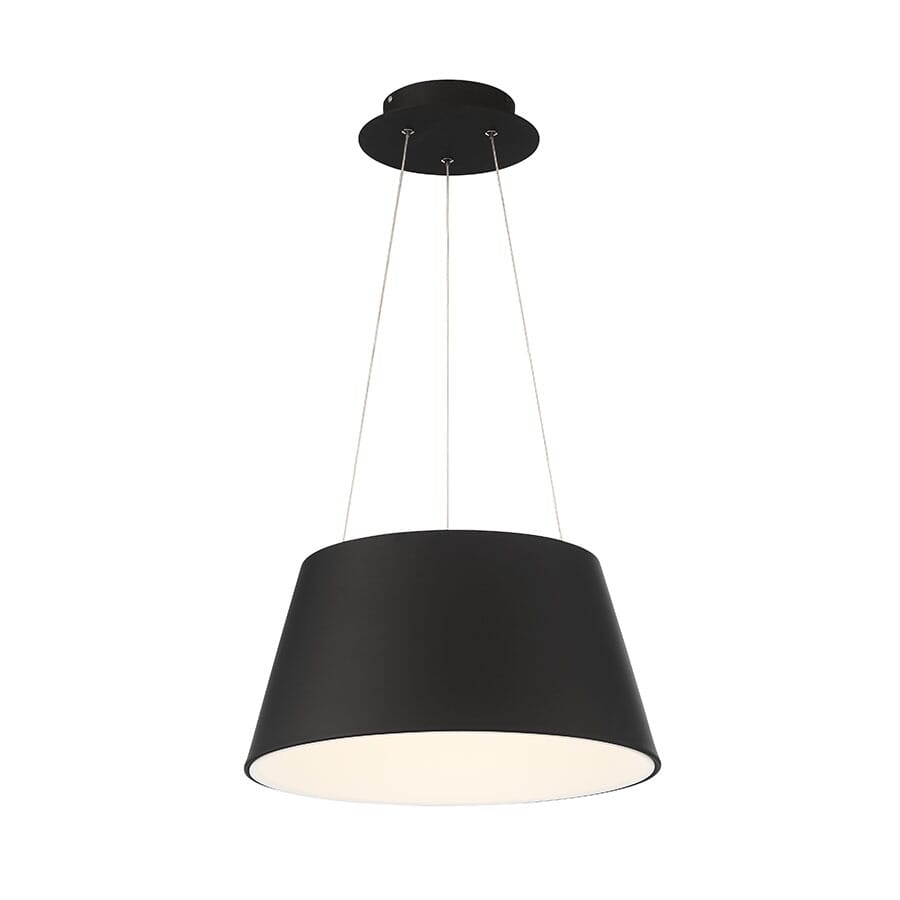 WAC Vida 3000K Pendant Light in Black - PD-72718-BK