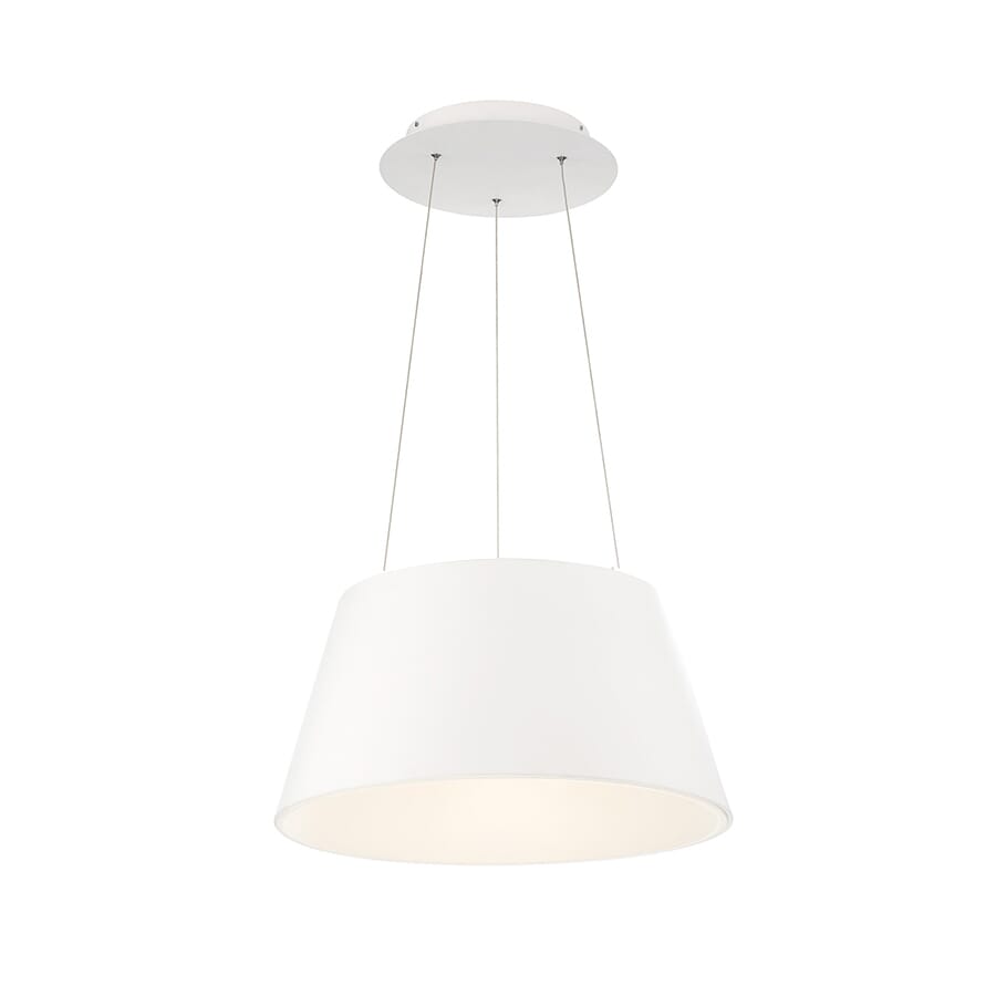 WAC Vida 3000K Pendant Light in White - PD-72718-WT