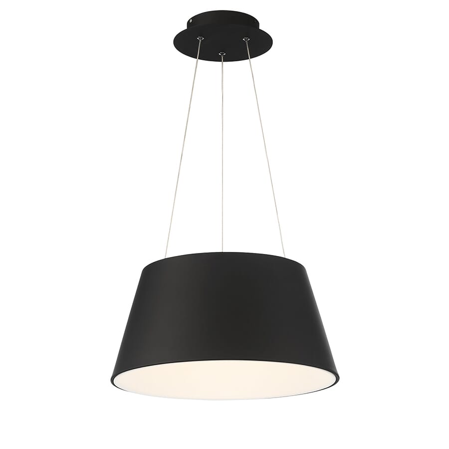 WAC Vida 3000K Pendant Light in Black - PD-72724-BK