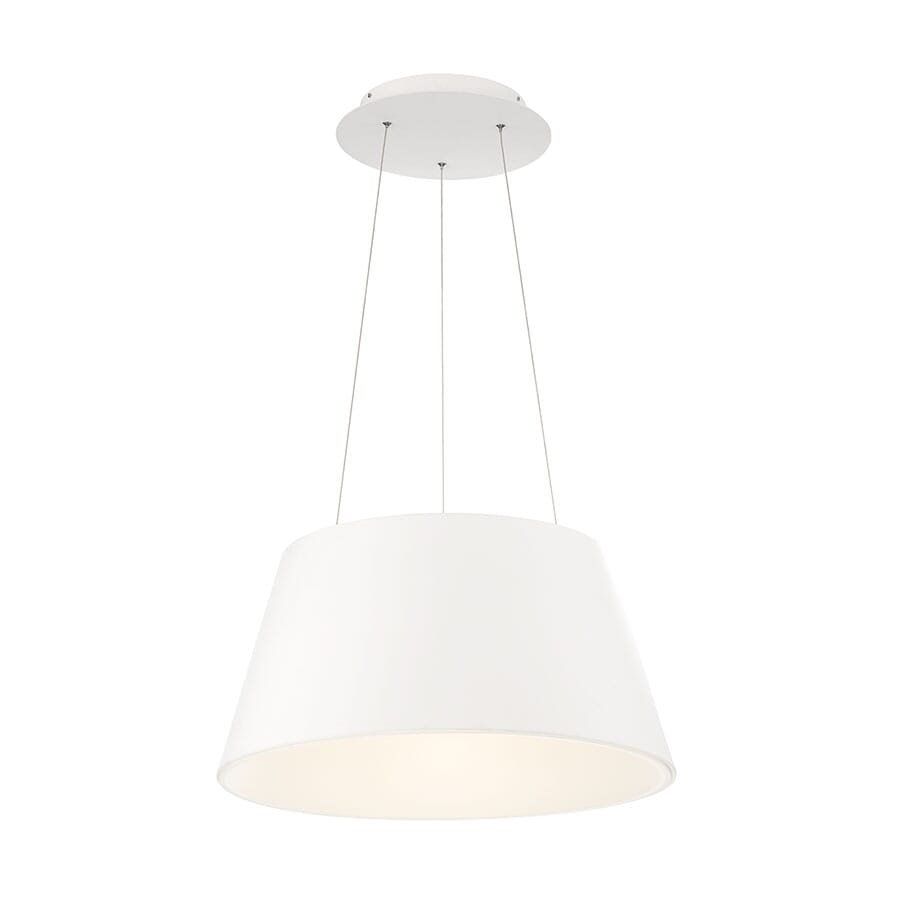 WAC Vida 3000K Pendant Light in White - PD-72724-WT