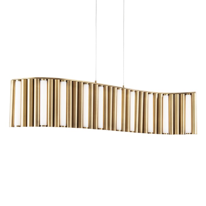 Modern Forms Aretha Pendant Light in Aged Brass Modern Forms Aretha Pendant Light in Aged Brass