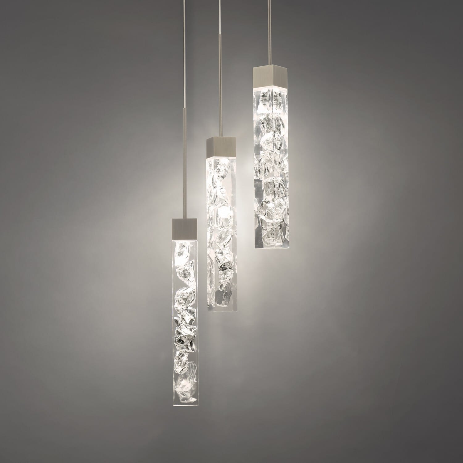 Minx 3-Light LED Pendant in Antique Nickel