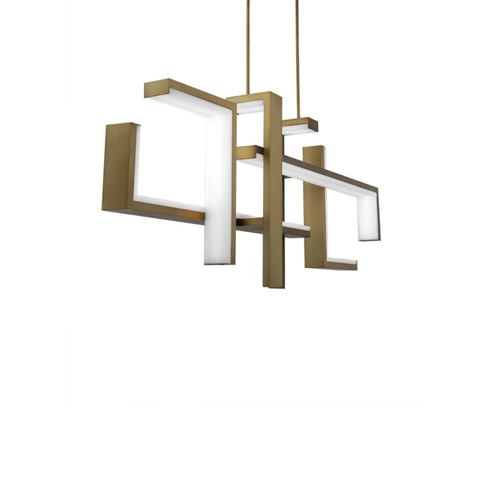 Modern Forms Jackal Pendant Light in Aged Brass Modern Forms Jackal Pendant Light in Aged Brass