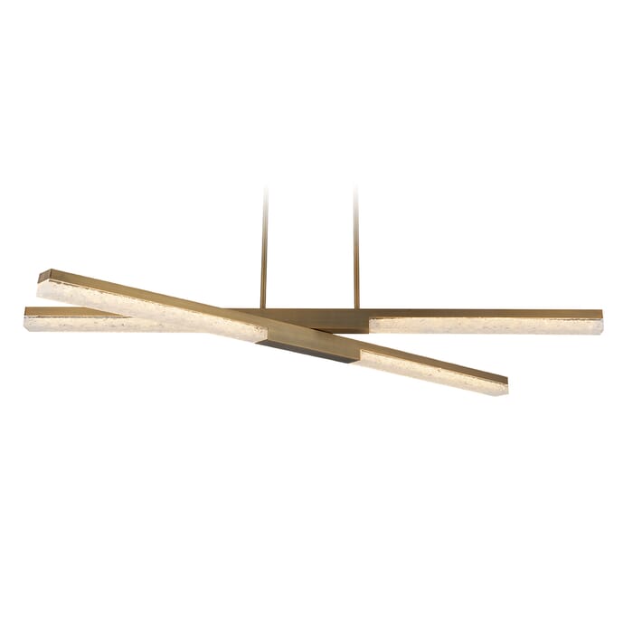 Modern Forms Minx 4-Light Pendant Light in Aged Brass Modern Forms Minx 4-Light Pendant Light in Aged Brass