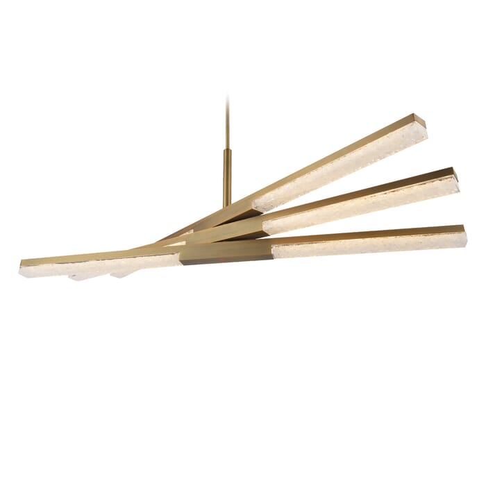 Modern Forms Minx 6-Light Pendant Light in Aged Brass Modern Forms Minx 6-Light Pendant Light in Aged Brass