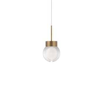 Modern Forms Double Bubble Pendant Light in Aged Brass