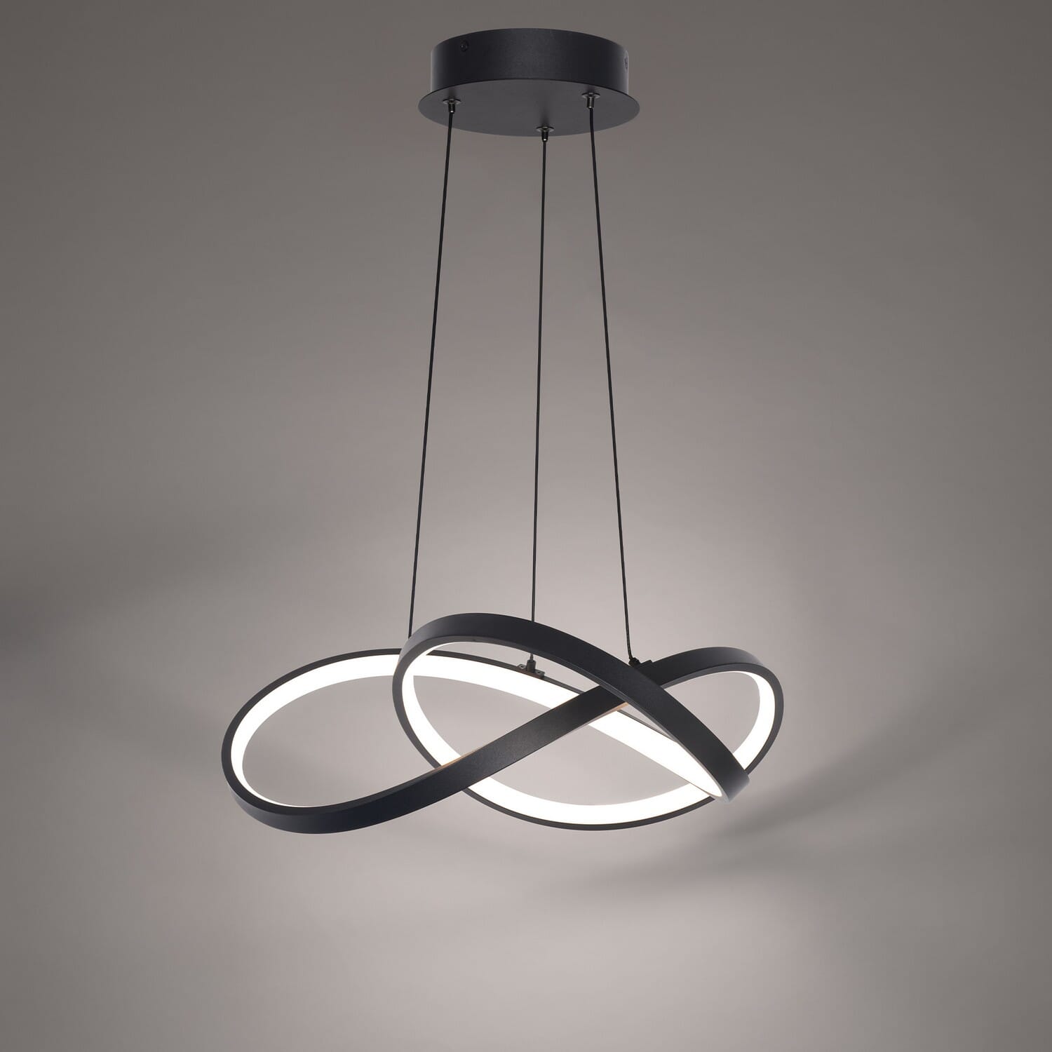 Vornado 1-Light LED Chandelier in Black
