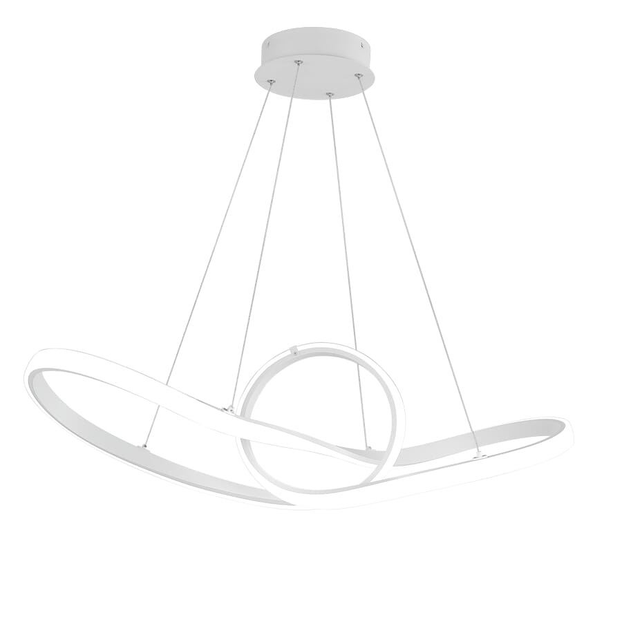 WAC Vornado 3000K Pendant Light in White - PD-87735-WT