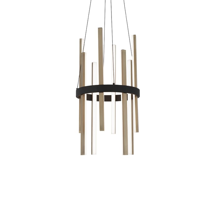 Modern Forms Harmonix Pendant Light in Black and Aged Brass Modern Forms Harmonix Pendant Light in Black and Aged Brass