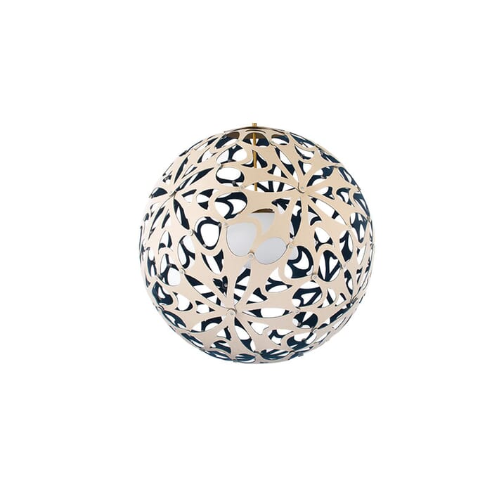 Modern Forms Groovy 48" Pendant Light in Cream and Blue and Aged Modern Forms Groovy 48" Pendant Light in Cream and Blue and Aged