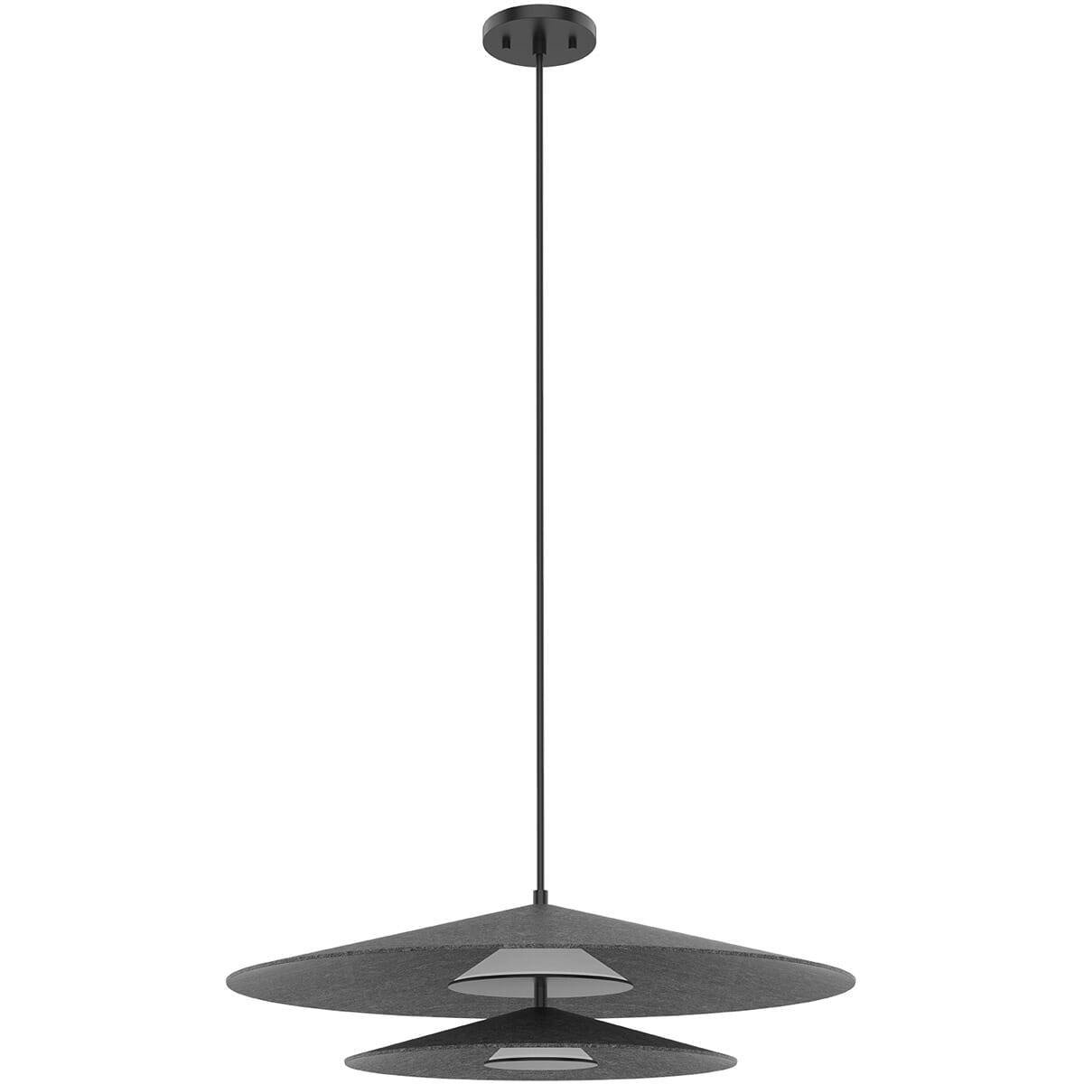 Kuzco Cruz Pendant Light in Felt - Gray