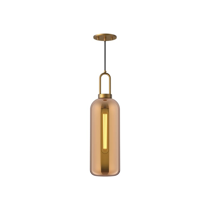 Soji 1-Light Pendant in Aged Gold Soji 1-Light Pendant in Aged Gold