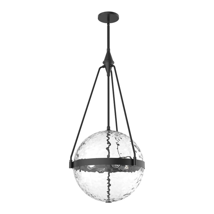 Harmony 4-Light Pendant in Matte Black with Clear Water Glass Harmony 4-Light Pendant in Matte Black with Clear Water Glass