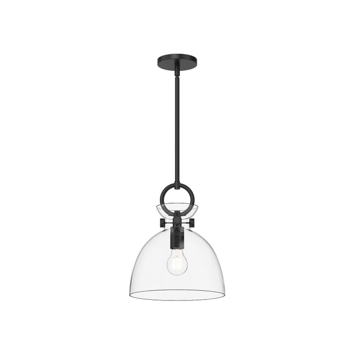 Waldo 1-Light Pendant in Matte Black with Clear Glass Waldo 1-Light Pendant in Matte Black with Clear Glass