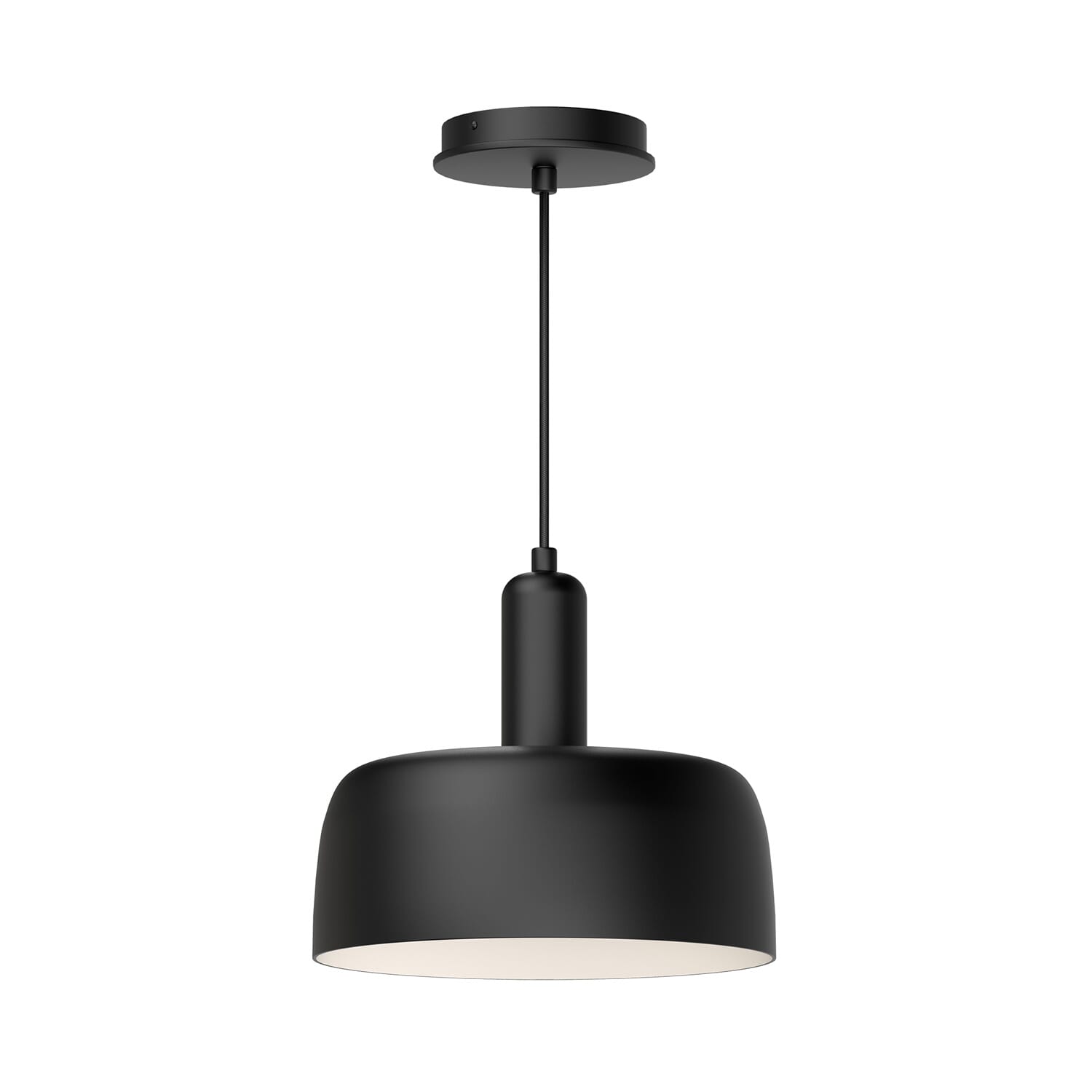 Adriano 1-Light Pendant in Matte Black