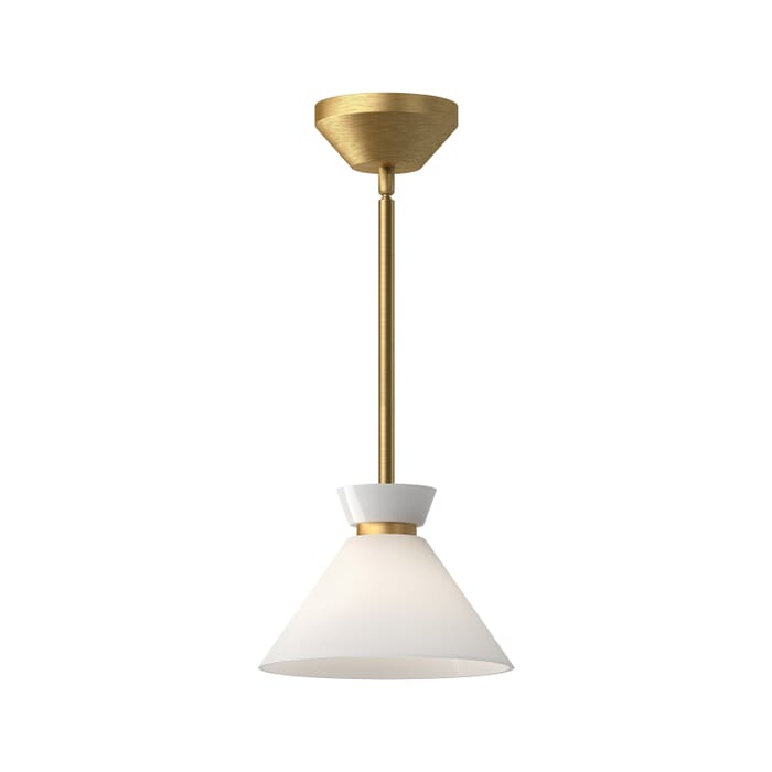 Halston 1-Light Pendant in Brushed Gold Halston 1-Light Pendant in Brushed Gold