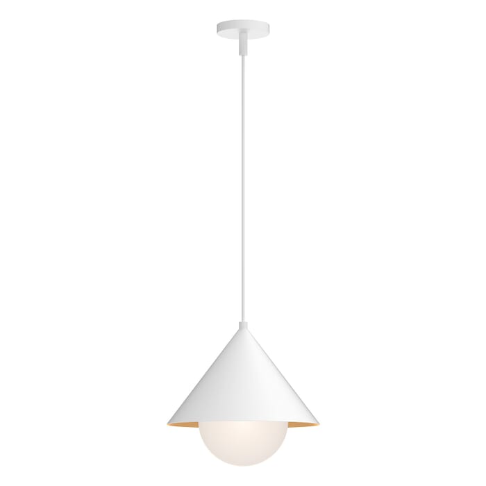 Remy 1-Light Pendant in White Remy 1-Light Pendant in White