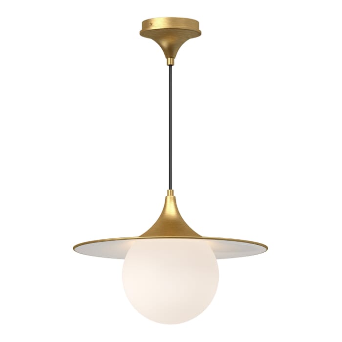 Fuji 1-Light Pendant in Brushed Gold Fuji 1-Light Pendant in Brushed Gold
