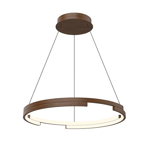 Kuzco Anello Minor Pendant Light in Walnut