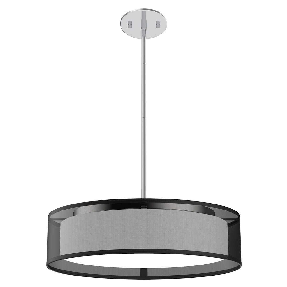Kuzco Dalton Pendant Light in Black Organza