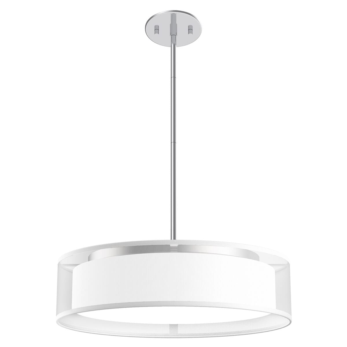 Kuzco Dalton Pendant Light in White Organza