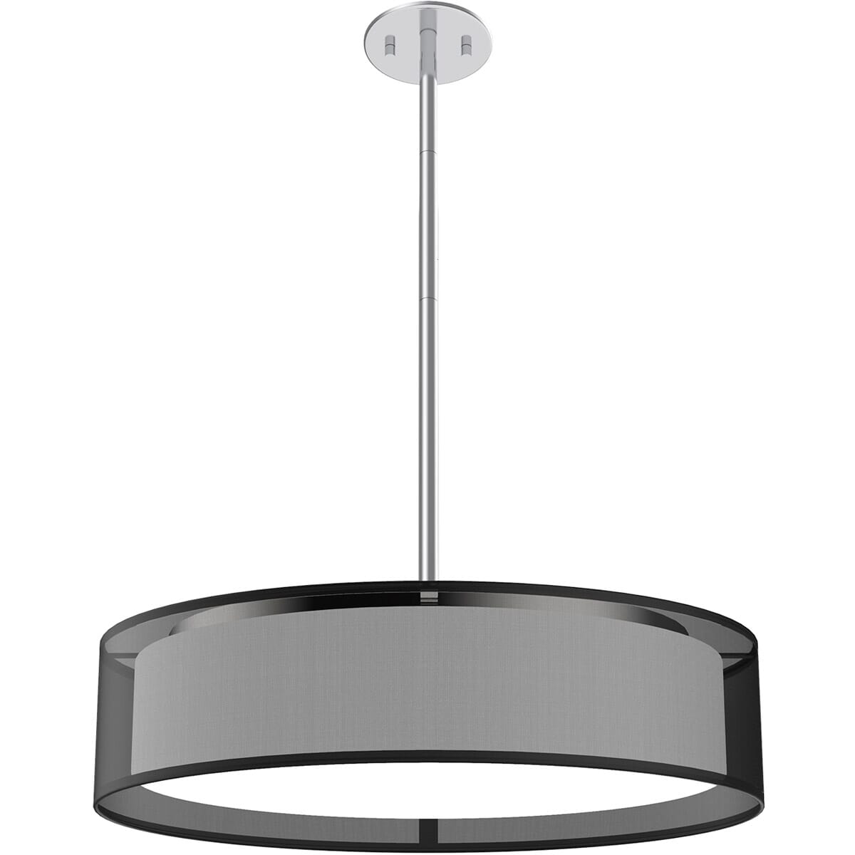Kuzco Dalton Pendant Light in Black Organza