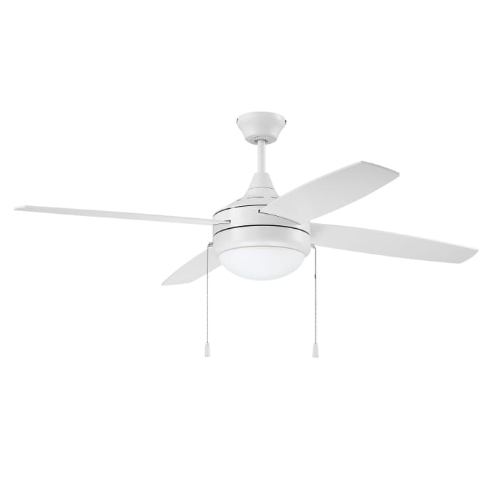 Craftmade 52" Phaze 4 Ceiling Fan in White Craftmade 52" Phaze 4 Ceiling Fan in White