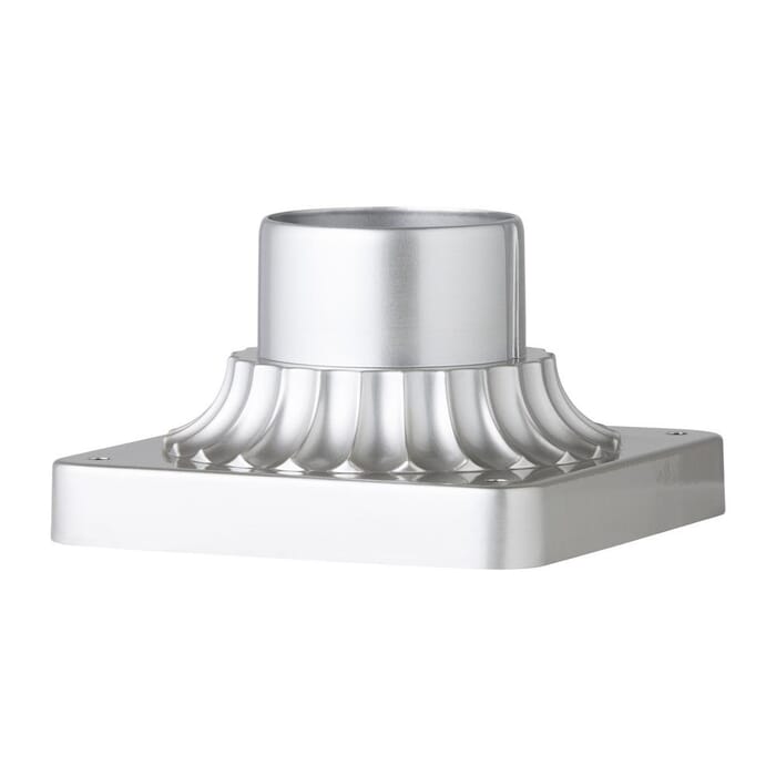 Feiss Outdoor 6.75" Pier Mount in Painted Brushed Steel Feiss Outdoor 6.75" Pier Mount in Painted Brushed Steel