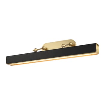 Alora Valise Wall Sconce in Vintage Brass And Tuxedo Leather