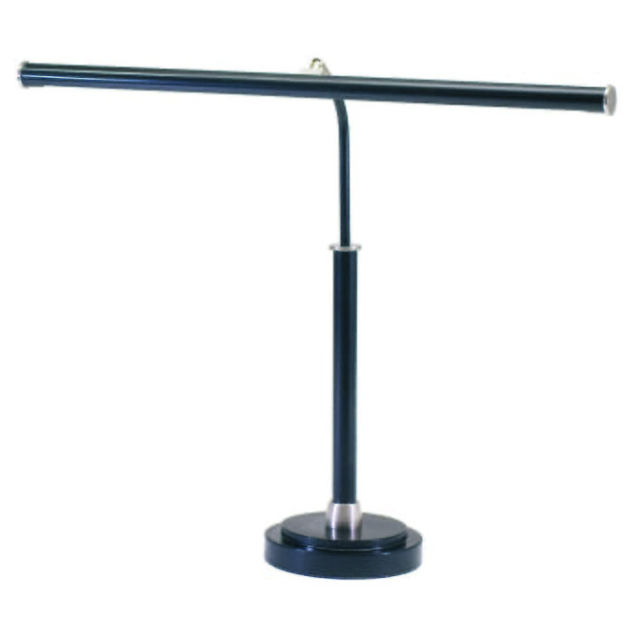 House of Troy LED Piano Lamp Black with Satin Nickel Accents House of Troy LED Piano Lamp Black with Satin Nickel Accents