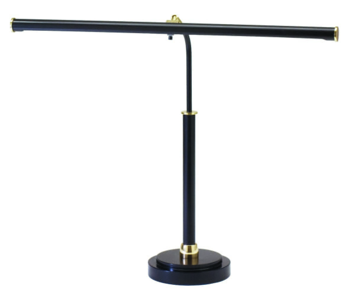 House of Troy LED Piano Lamp Black with Brass Accents -  PLED100-617