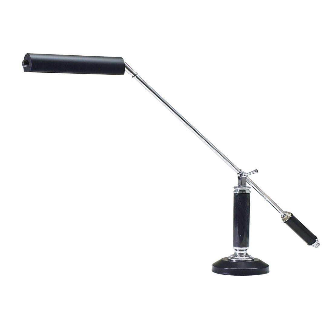 House of Troy PD 21"" Counter Balance LED Piano/Desk Lamp in Black/Chrome -  PLED192-627