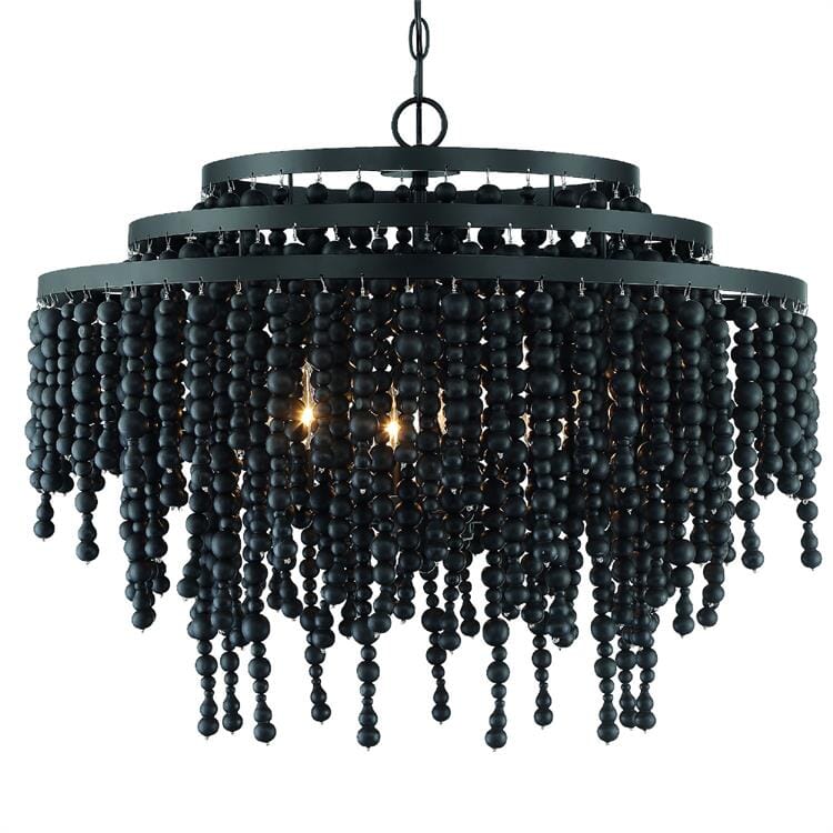 gray beaded light fixture